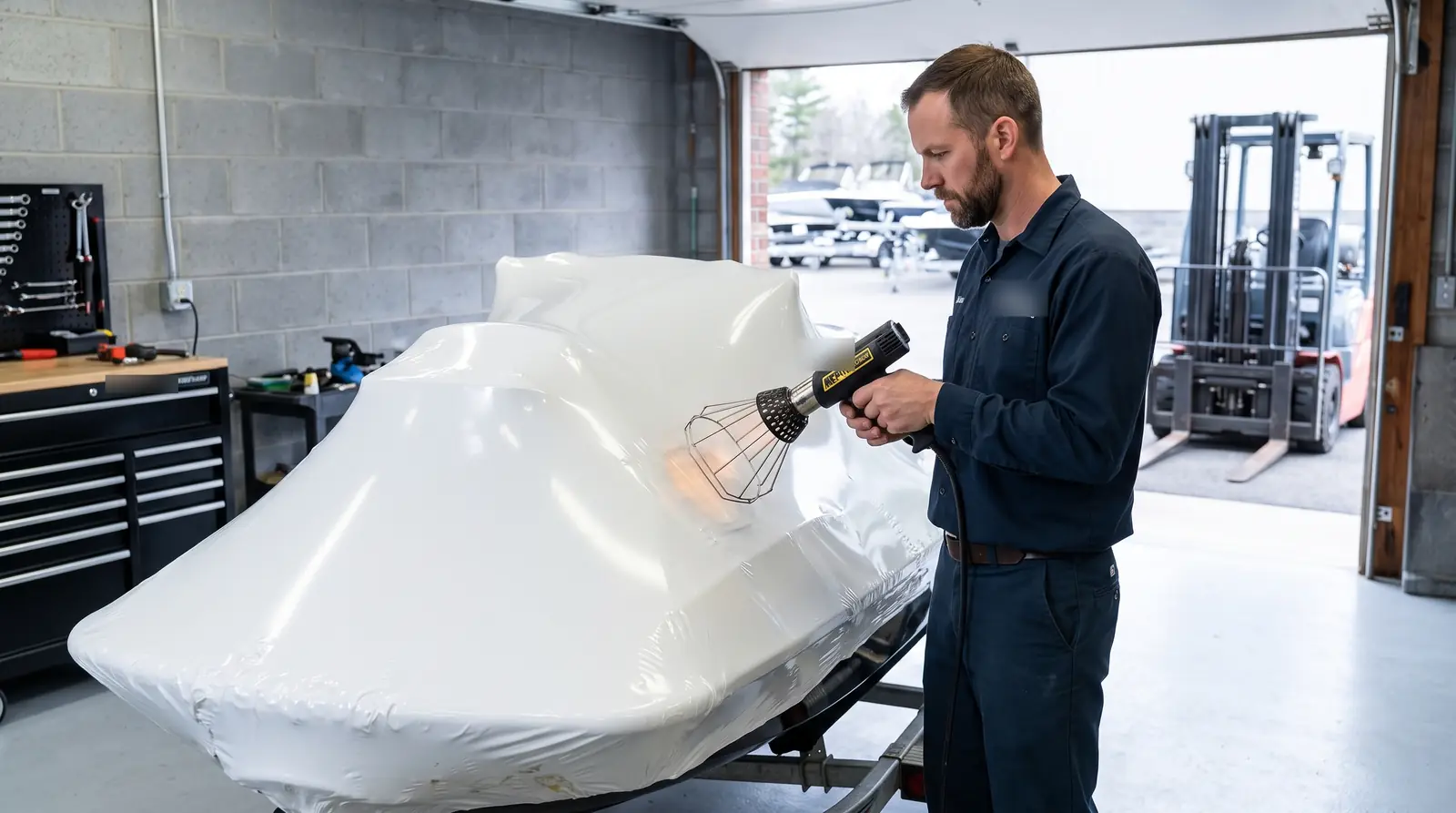 Mobile shrink wrapping